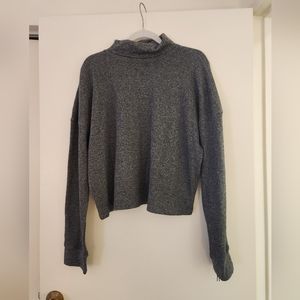 NWOT Calvin Klein Grey Cropped Turtleneck